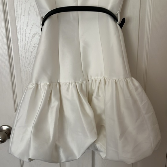 NWOT Self-Portrait cream  Dress taffeta size 2 - Picture 15 of 17